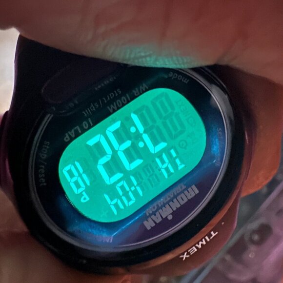 3/$30 Timex Ironman Triathlon Digital Watch Women Black Purple Water Resistant - Picture 4 of 15